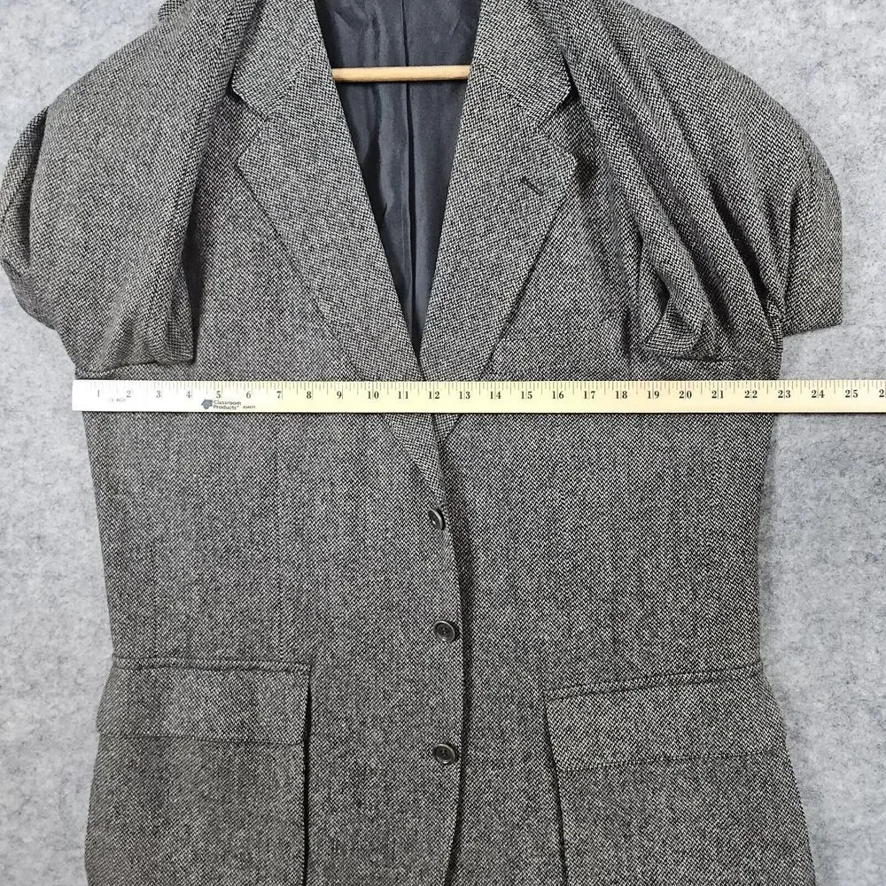 Nordstrom Natural‎ Style Men's Blazer Size 46 Gray Harris Tweed Large Tall